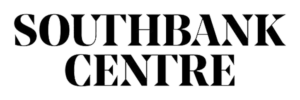 The image displays the text SOUTHBANK CENTRE in bold, black capital letters on a white background.