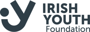 Logo of the Irish Youth Foundation featuring a stylized IY symbol to the left and the words IRISH YOUTH Foundation in bold, dark letters to the right.
