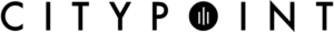 The image displays the word CITYPOINT in all uppercase, bold, black letters with a tall, condensed font against a transparent background.
