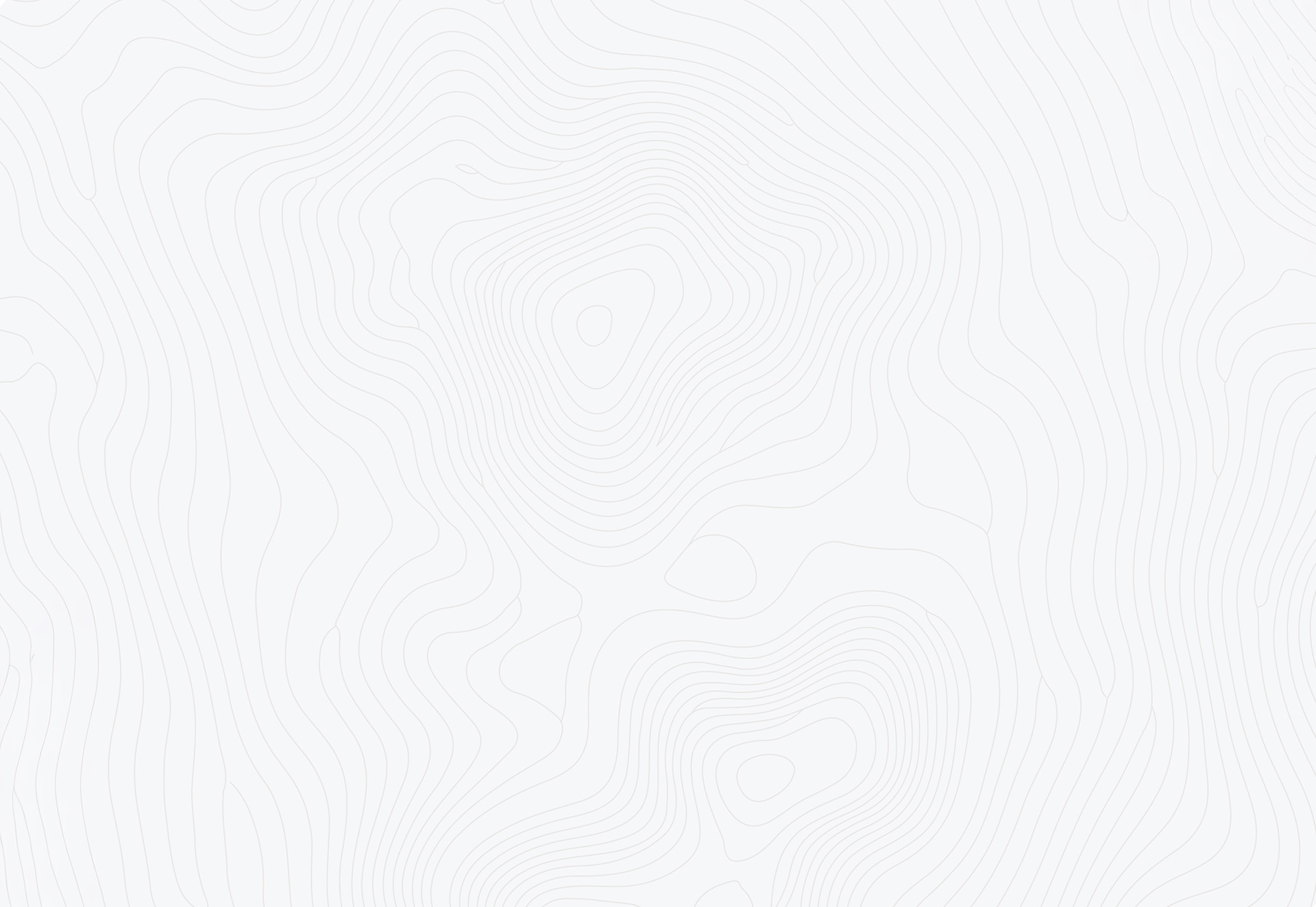 Subtle gray contour lines forming abstract, wavy, topographic patterns on a light gray background. The lines vary in thickness and spacing, evoking a sense of elevation or terrain. No distinct objects or text are present.