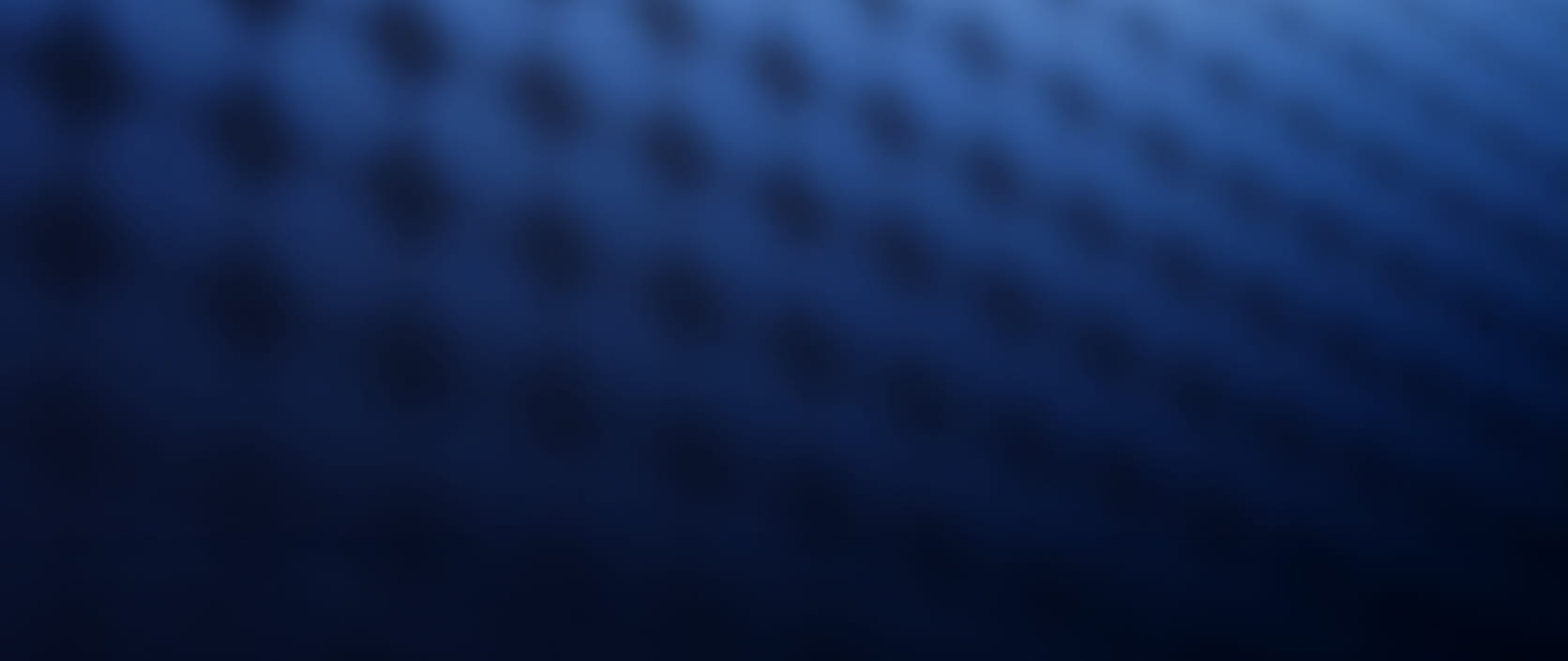 A dark blue abstract background featuring a soft, out-of-focus grid pattern.
